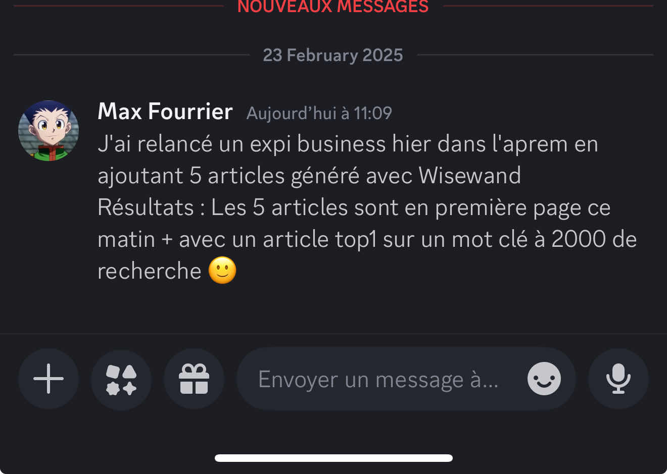Avis d'utilisateur Wisewand — capture 3