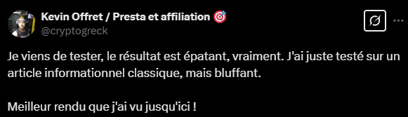 Avis d'utilisateur Wisewand — capture 9