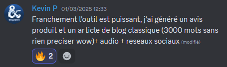 Avis d'utilisateur Wisewand — capture 22