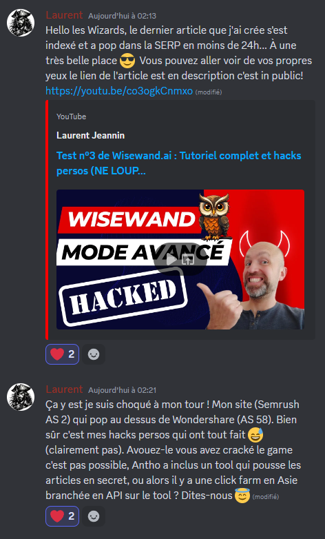 Avis d'utilisateur Wisewand — capture 21